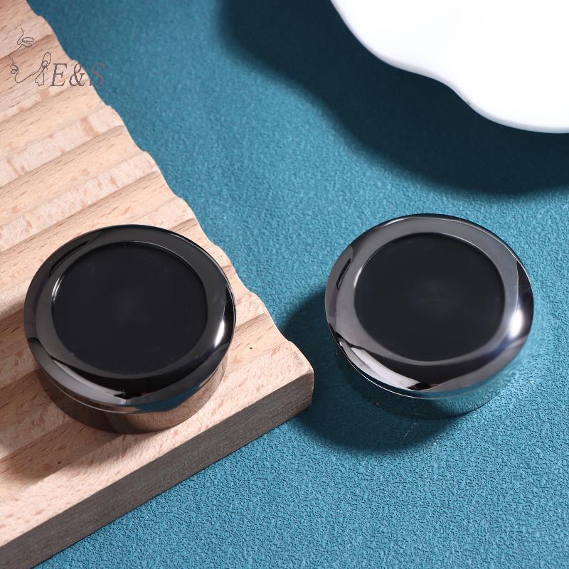 Strongaroetrtomj Hộp đựng đồ trang sức để trưng bày đá quý tròn Hộp kim loại Đá tổ chức Quà tặng Pao