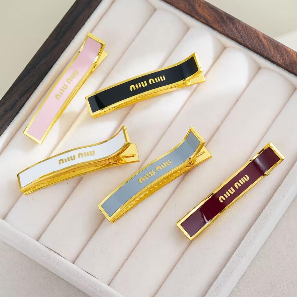 New women's metal enamel hair clips, fashionable and versatile side bangs clips, hair clips, duckbil
