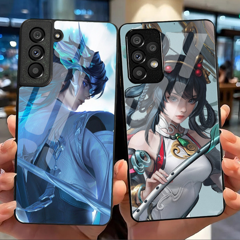 Ốp Điện Thoại Kính Honor of Kings 02 Cho Samsung Galaxy S9 Plus S10 S10e S20 FE S20 Plus S21 S22 S23