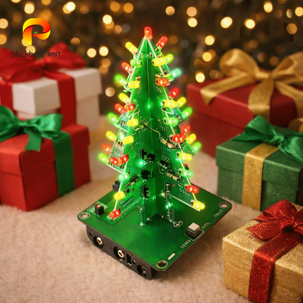 blackbear limit BLACKBEAR LIMIT LED Đồ chơi nhấp nháy cây thông Noel, Đèn LED đỏ xanh vàng 3 màu / B