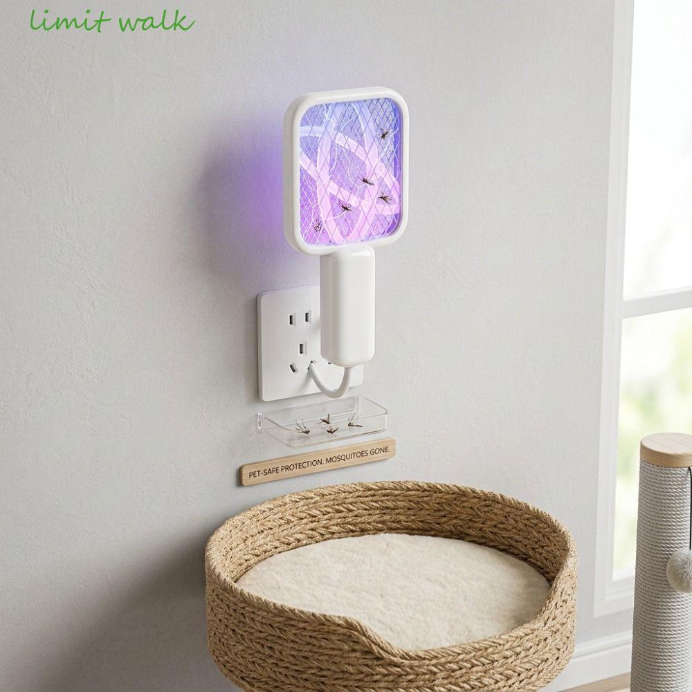 GIỚI HẠN WALK Bẫy bẫy muỗi USB, Tay cầm có thể uốn cong Lưới bảo vệ cách nhiệt Bẫy muỗi ánh sáng UV,