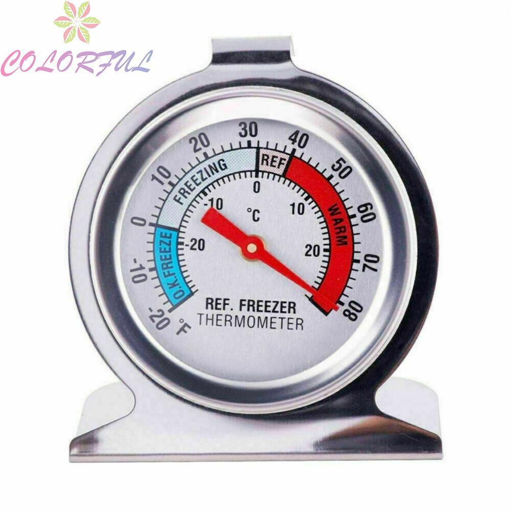 Food Grade Stainless Steel Fridge Freezer Thermometer Battery Free High Accuracy