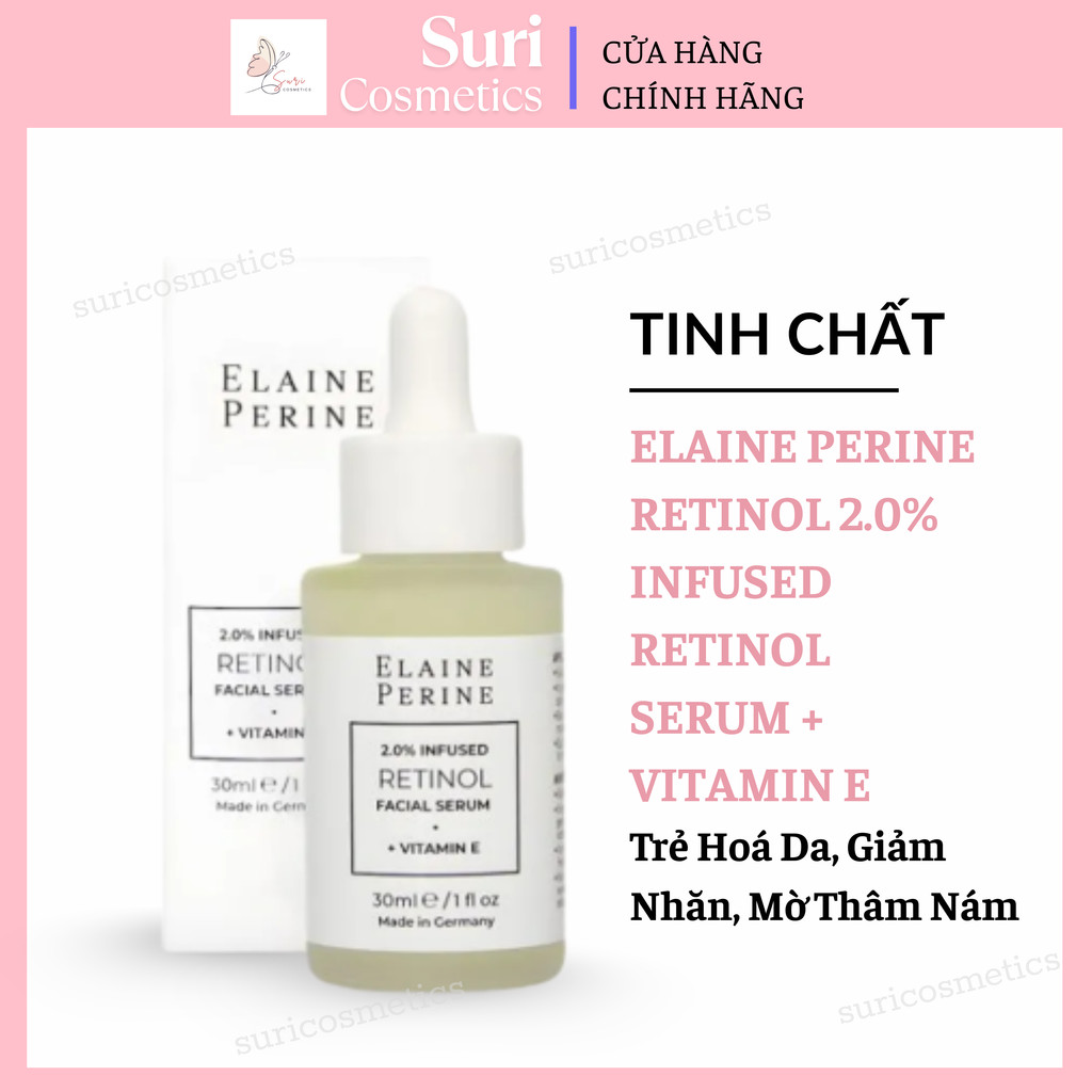 (Công ty) Serum Elaine Perine trẻ hoá, xoá nhăn Retinol 2.0% Infused Retinol Serum + Vitamin E 30ml