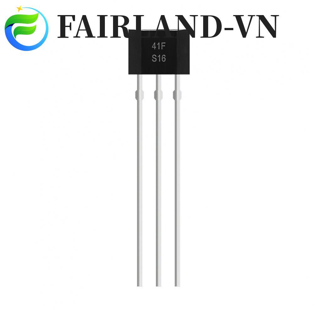 [FAIRLAND]PCB Mounted 41F Hall Sensor 10PCS Black 1.7x0.4x0.3 cm for Scooter Motor Systems