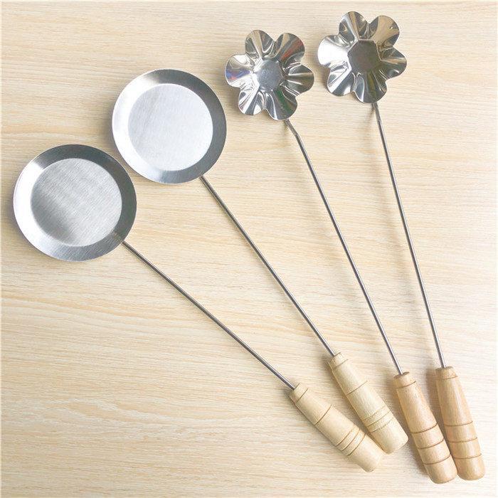 Fu Qing Putian Fuzhou Oyster Cake Muỗng Fritter Cake Tool Scallion Fritter Cake Muỗng Chống Dính Tôm