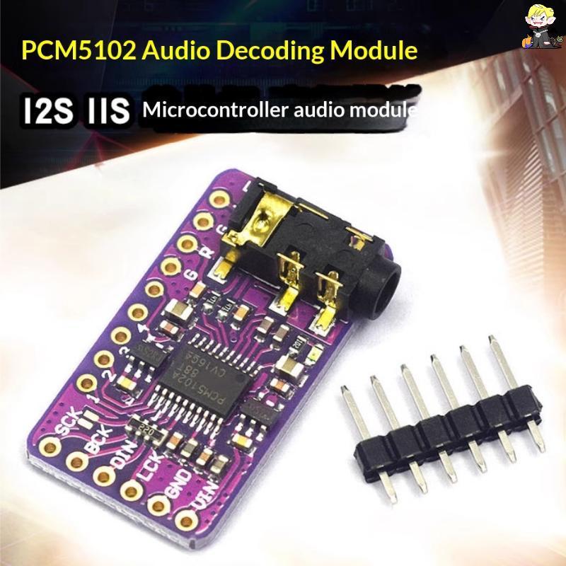 [CLA] PCM5102A Giao diện Bộ giải mã DAC I2S GY-PCM5102 Mô-đun máy nghe nhạc I2S cho bảng định dạng R