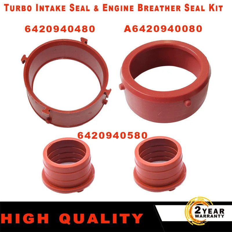 6420940480+6420940580 Dành Cho Xe Mercedes-Benz OM642 Auto Rubber Turbo & Breather Intake Kit A64209