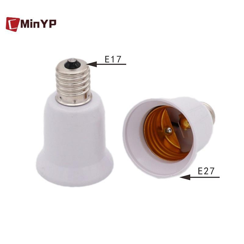 CMinYP E17 Đèn Soet E17 đến E27 Đèn LED Halogen CFL Bóng Đèn Adapter Glory