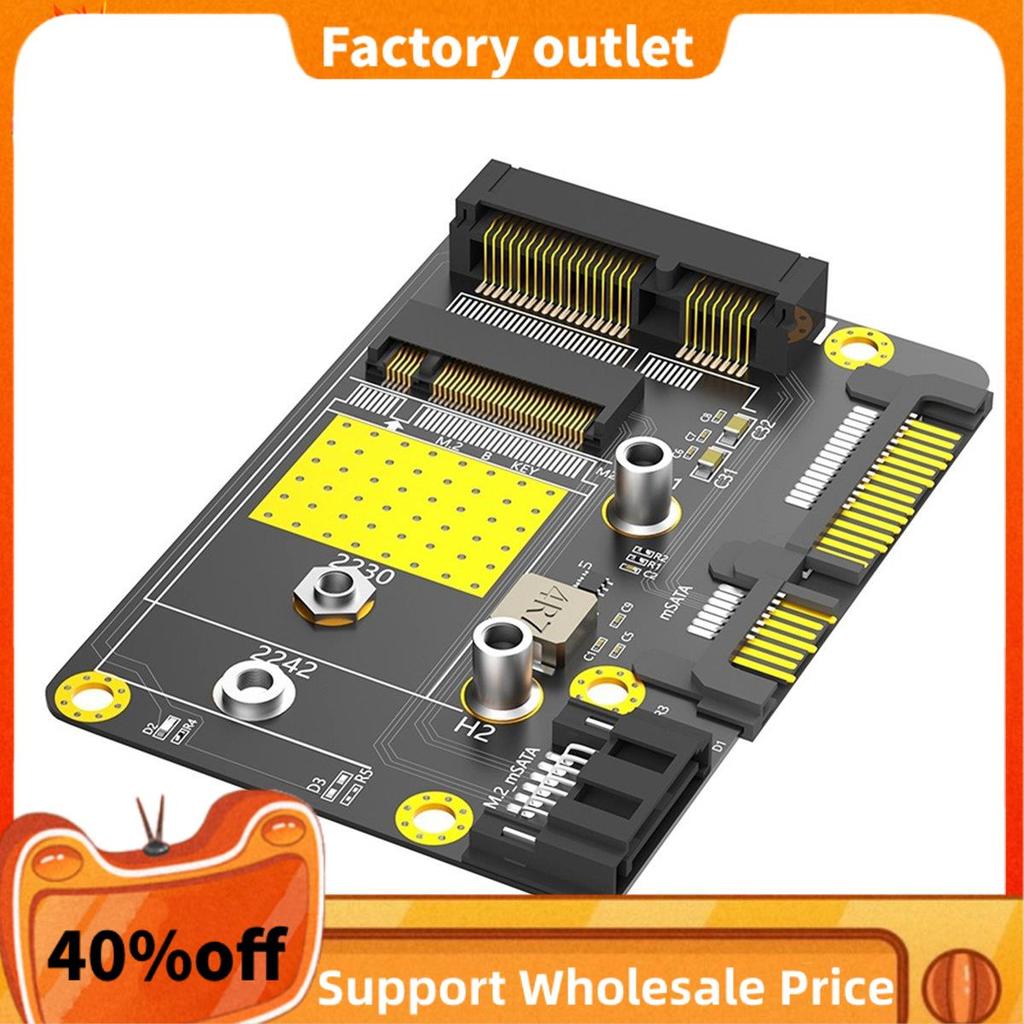 2 trong 1 Msata / M.2 NGFF SSD sang Dual SATA3 Adapter M.2 / MSATA sang SATA Adapter M.2 NGFF MSATA 