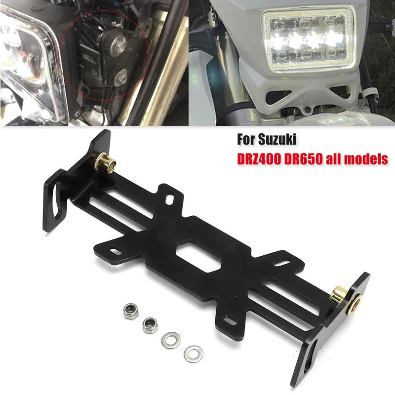 DR-650 DRZ400 LED Xe Máy Đèn Pha Gắn Chân Đế Cho SUZUKI DR 650 4x6 Drz400 DRZ-400 Nhôm Đèn Pha Giá Đ