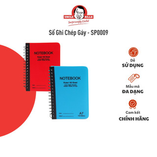 Sổ ghi chép gáy lò xo a7 uncle bills sp0009