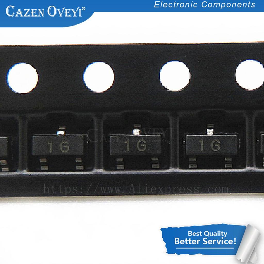 100 Cái / lốc BC847C SOT23 BC847 SOT SMD SOT-23 Bóng bán dẫn 1G