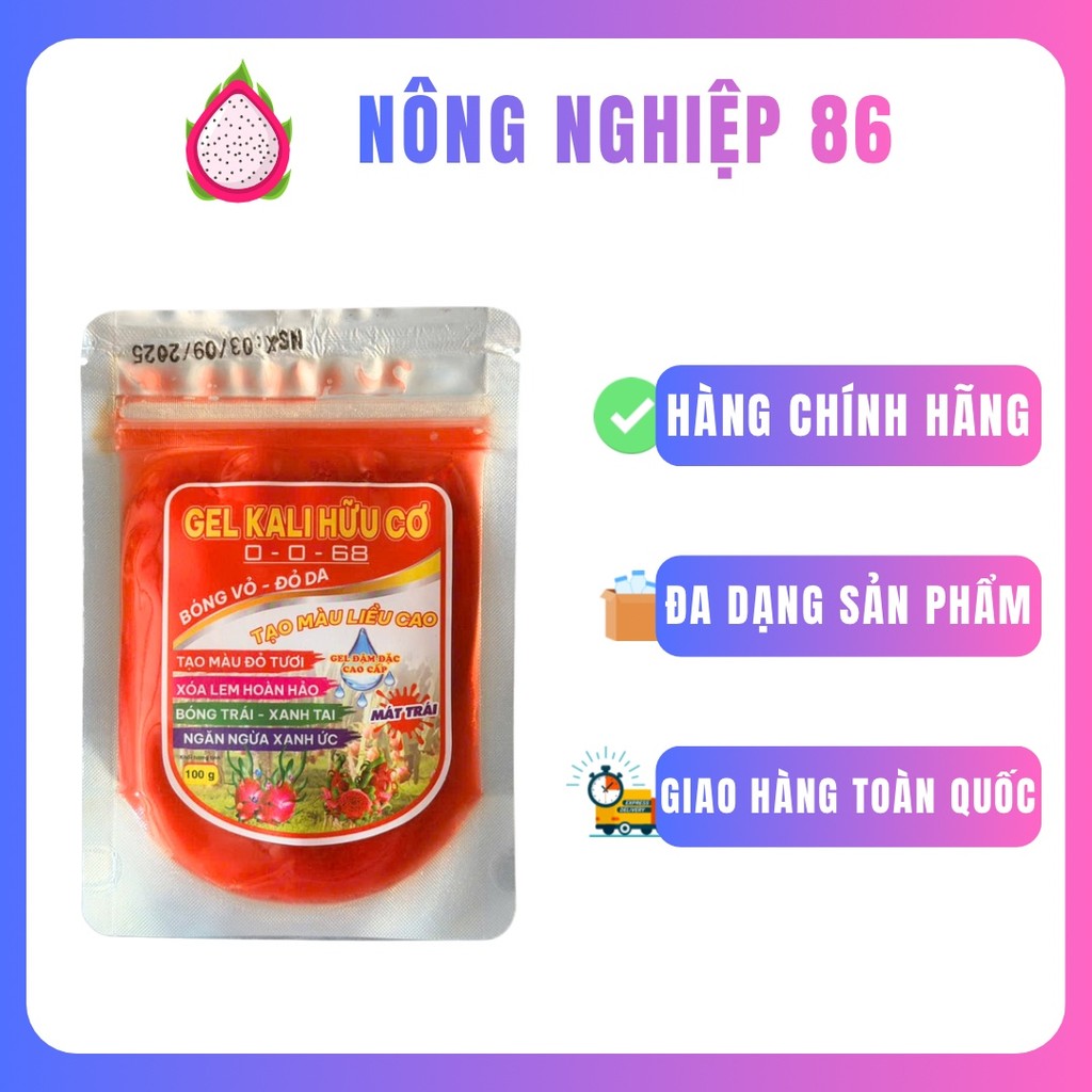 Chế phẩm Gel kali hữu cơ K68 100gr Navas