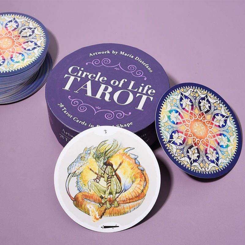 Life Tarot Round 78 tờ Thẻ trò chơi tái sinh cuộc sống chính hãng Witte Witte Board v