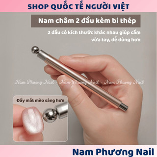 Nam châm 2 đầu kèm bi sắt mẫu thông dụng siêu tiện dụng 🌸 Nam Phương Nail 🌸