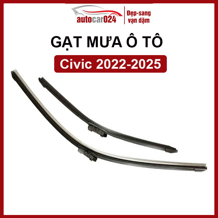 Bộ 2 Chổi Gạt Mưa Ô Tô Honda Civic Gen 11 2022-2025 Đời Mới LD Bosch