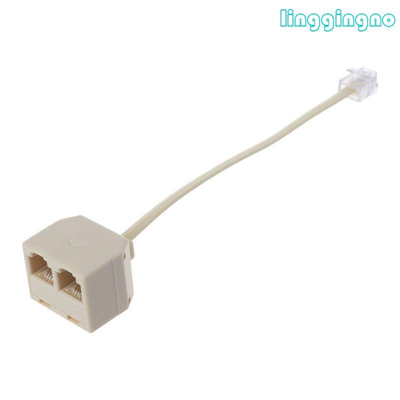 Bộ chia điện thoại RR RJ11 6P4C 1 Bộ chuyển đổi nam sang 2 cái Bộ tách RJ11 sang RJ11