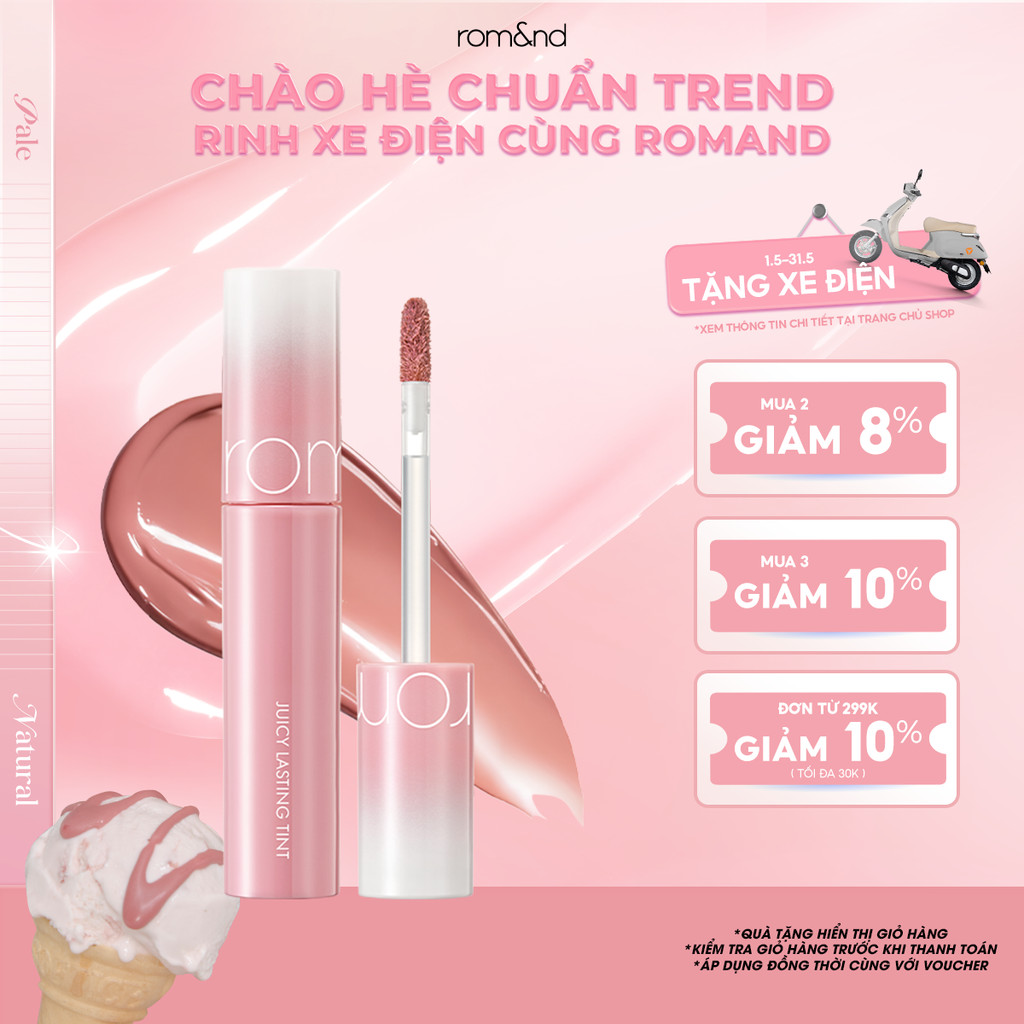 [37-39] Son Tint lì Hàn Quốc Romand Juicy Lasting Tint 5.5g