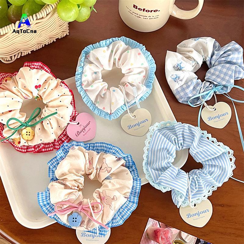 (AqToCna) 1 Dây buộc tóc buộc tóc cho bé gái Dây buộc tóc ruột lớn dành cho nữ Dây buộc tóc phong cá