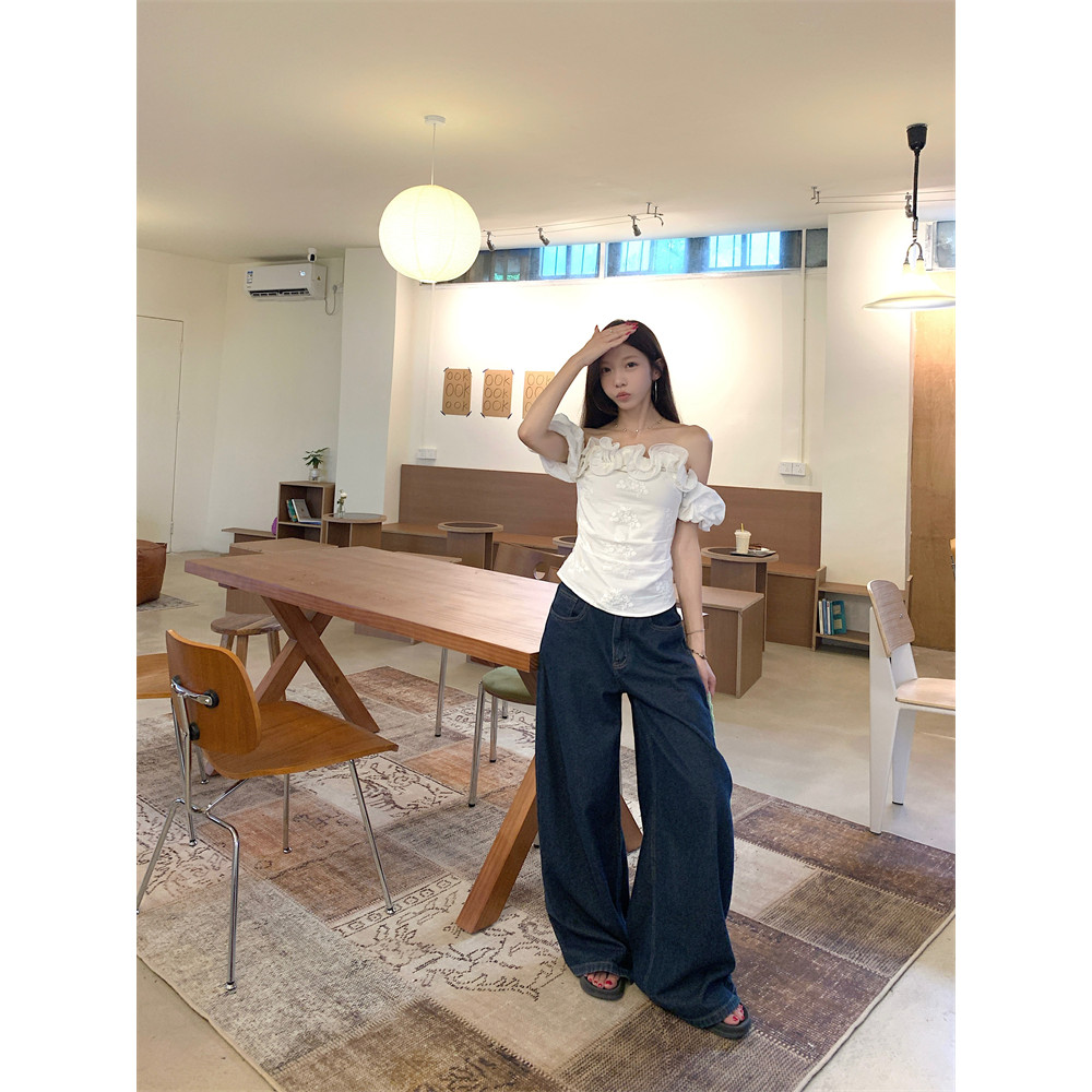 Kii Wii Áo thun ngắn lệch vai phong cách Hàn Quốc mùa hè mới dành cho nữ 260507 | BigBuy360 - bigbuy360.vn