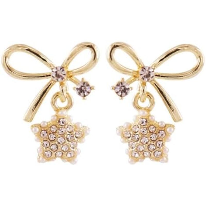Pearl Earrings for Women Bowknot and Butterfly Pearl Bridal Earrings Dainty Bridesmaid Bridal Pearls