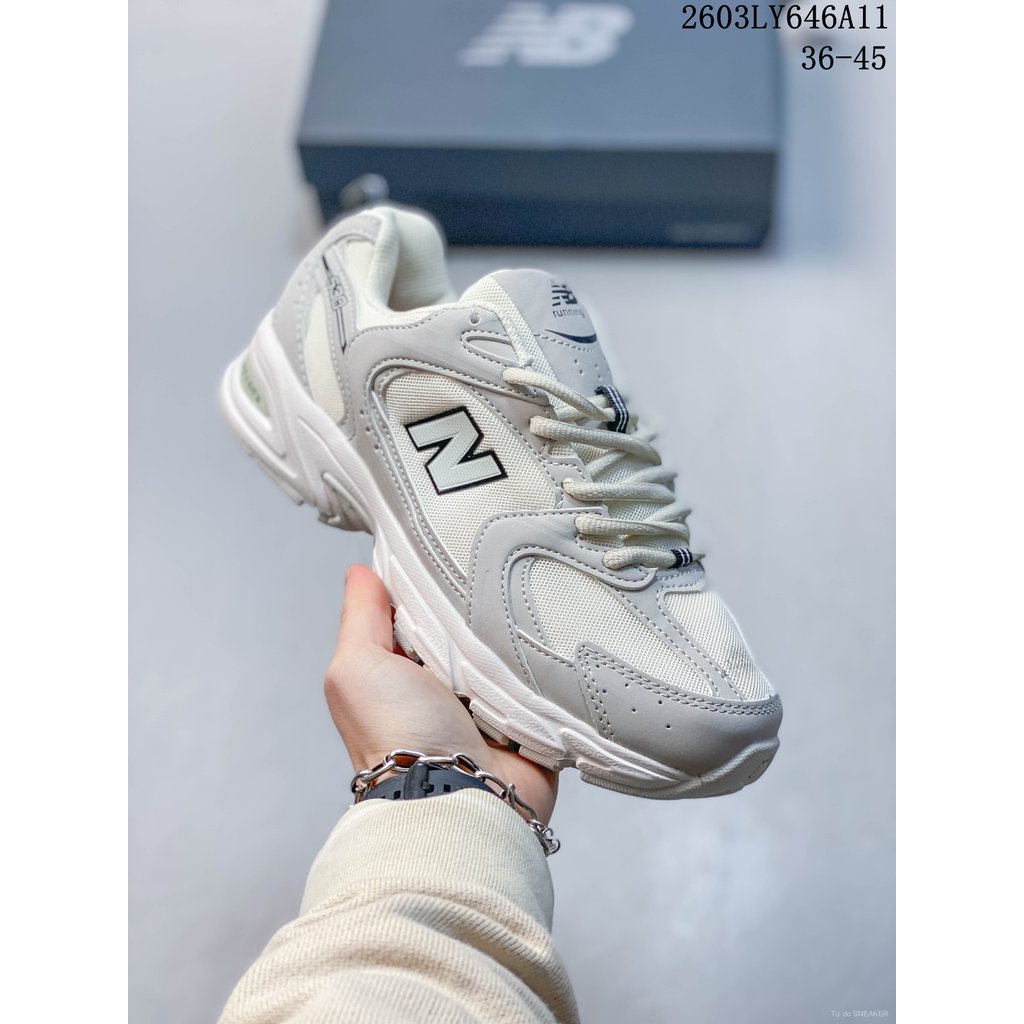 NB MR530 New Balance, giày sneaker retro, lưới, thấp cổ, nhẹ, unisex, thoải mái, streetwear & chạy b