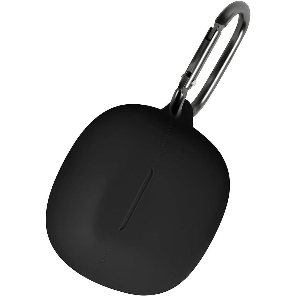 Ốp Silicon Geiomoo Cho Skullcandy Rail, Skullcandy Rail ANC, Vỏ Bảo Vệ Có Carabiner (Đen)