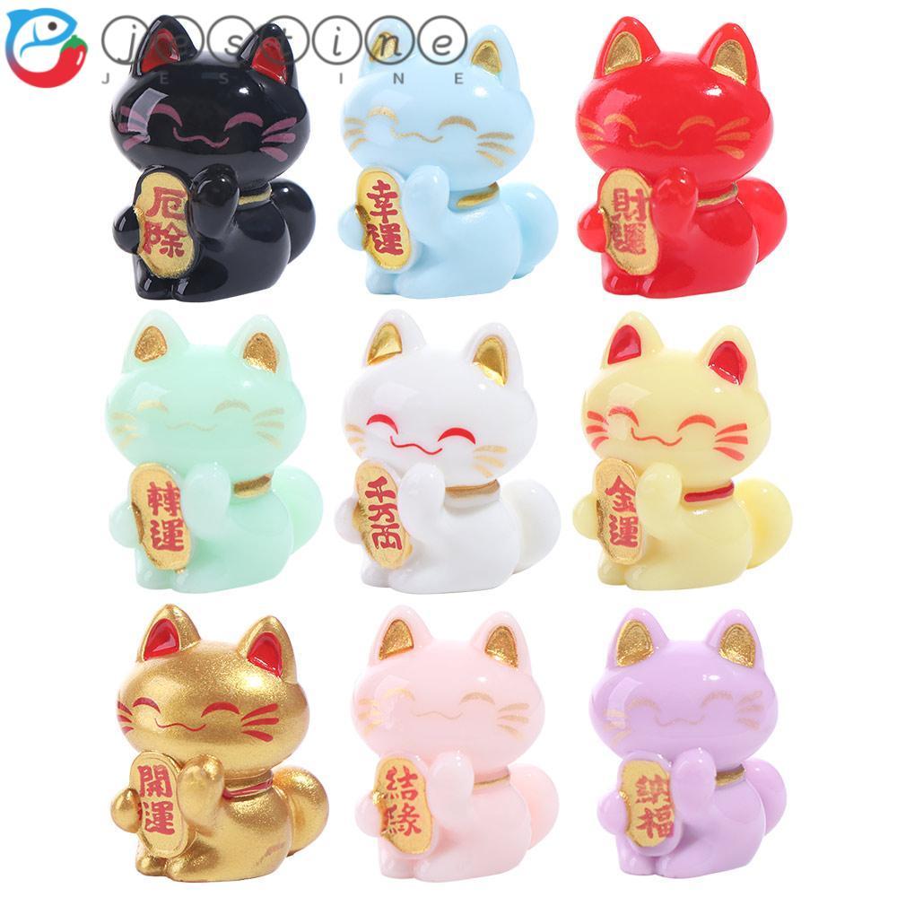 Tượng mèo may mắn JESTINE, Tượng mèo may mắn sáng tạo tinh tế, Trang trí nội thất Phim hoạt hình Mô 