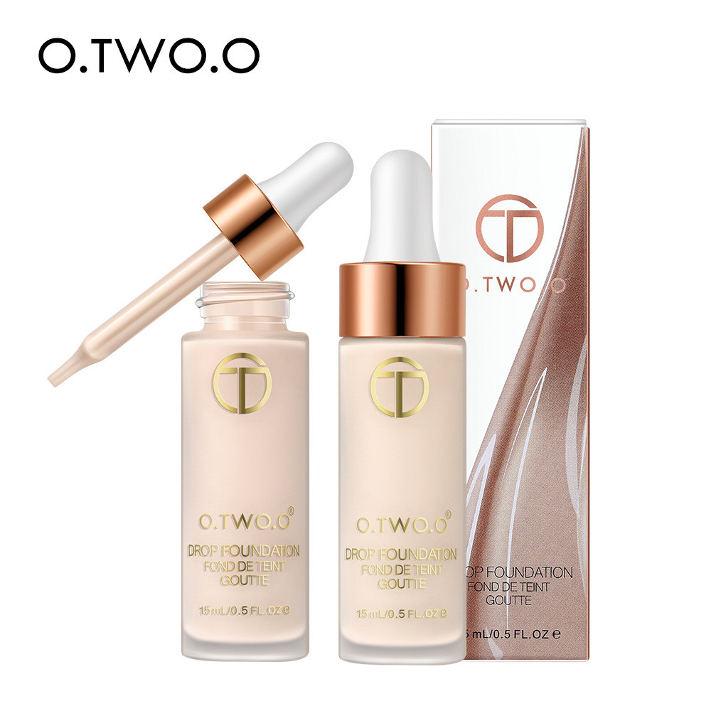 O.TWO.O Gold Silky Liquid Foundation Series Không Dễ Tháo Trang Điểm Che Khuyết Điểm BB Cream Invisi