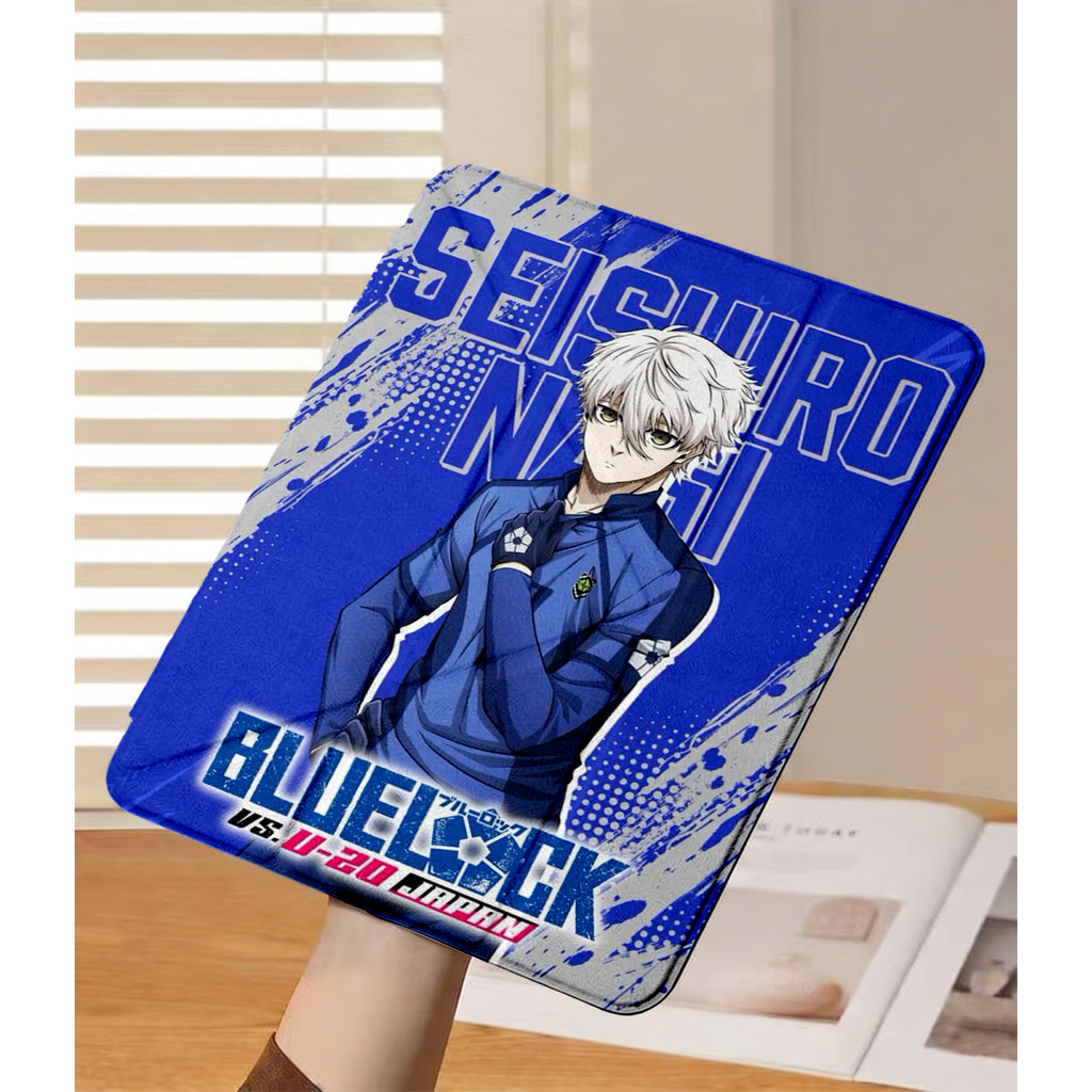 Blue Lock Nagi cover Ốp bảo vệ gập chữ Y cho iPad cho Air 4/5/6/7/8 M3 M5 iPad Gen 11 A16, Pro 11 M4