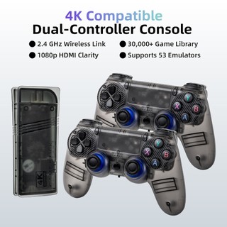 GOOJODOQ GS5 Mini Bộ điều khiển kép Trò chơi không dây được hỗ trợ 52 giả lập 30.000 + Trò chơi cổ điển 4K 3D