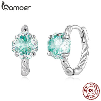 Bông Tai Bạc 925 Hình Cỏ Ba Lá - Phù Hợp Làm Quà Tặng