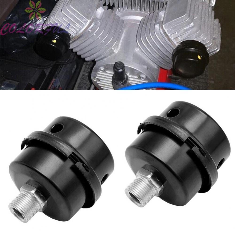 Durable Metal Air Compressor Noise Filter Muffler 20mm Male Thread (2pcs)