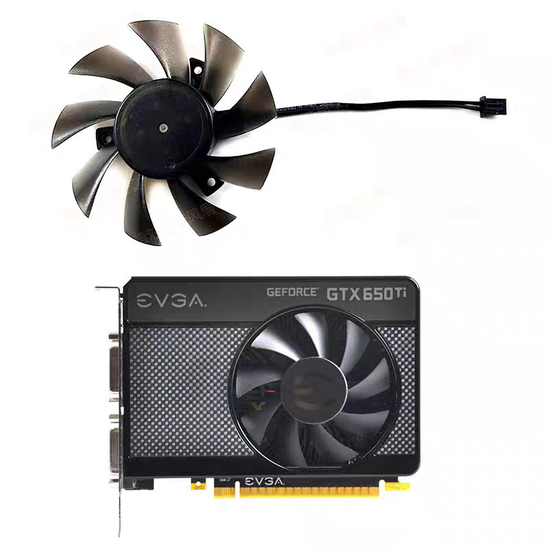 [Bộ tản nhiệt có sẵn] Quạt làm mát Card đồ họa EVGA / EVGA GTX650 GTX650TI T128015Giao diện SH 2 châ