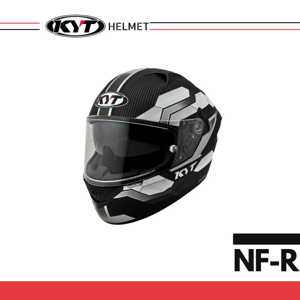 KYT - Mũ Bảo Hiểm Fullface - NFR HEXAGON MATT SILVER ====