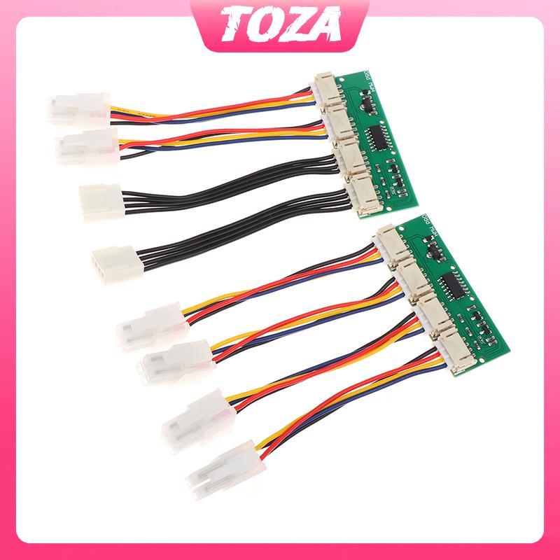 Bộ mô phỏng quạt 4 chân vuông 4 trong 1 TOZA 12V đặc biệt dành cho Antminer S21 S19kpro T21 KS5 KS5p