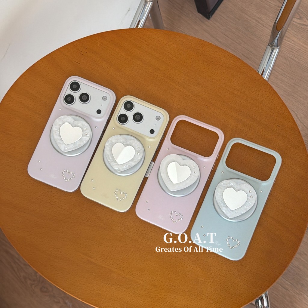 G.O.A.T Vỏ Gương Giá Đỡ Tương Thích Cho iPhone 17 Pro max iPhone 17 16 15 Pro iPhone 17 Chống Rơi Bả