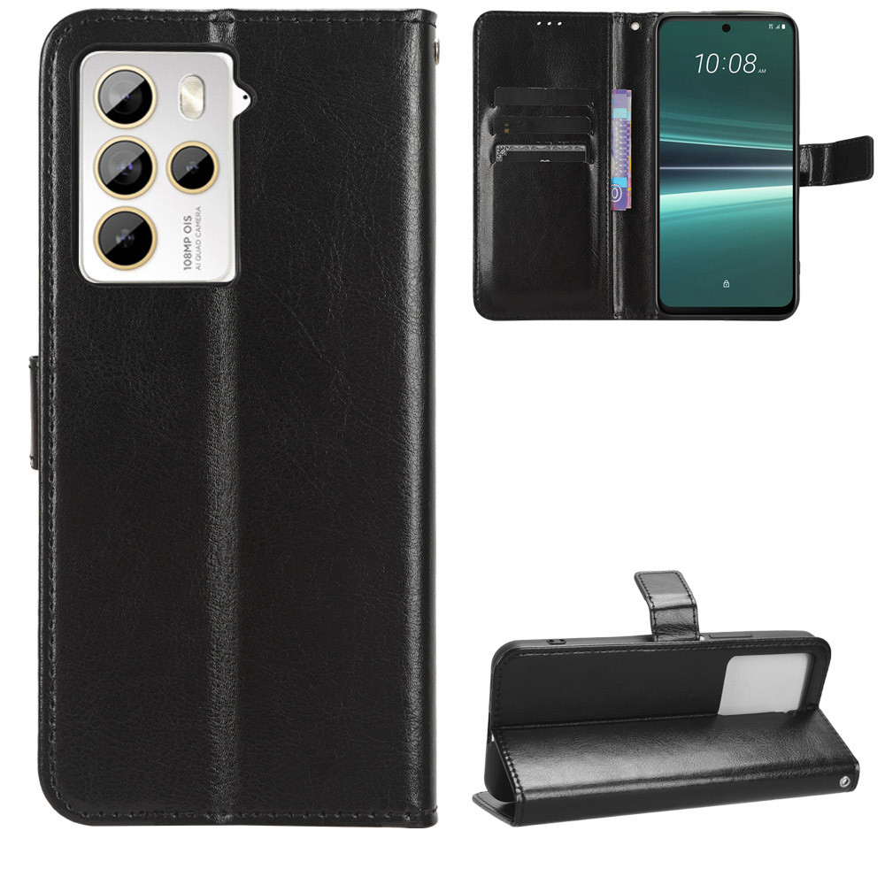 Dành Cho HTC U24 Pro 5G Ốp Lưng Ví Chống Sốc Chống Mất Dây Đeo Đứng Bao Da Cho HTC Desire 20 Plus / 