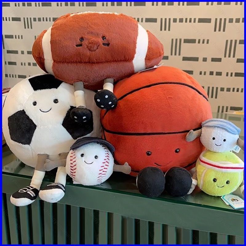 ZY1 JELLYCAT Vui Bóng Đá Bóng Rổ Mỹ Bóng Đá Sang Trọng Búp Bê Quà Tặng Cho Trẻ Em Gối Ngủ Đồ Chơi Gi