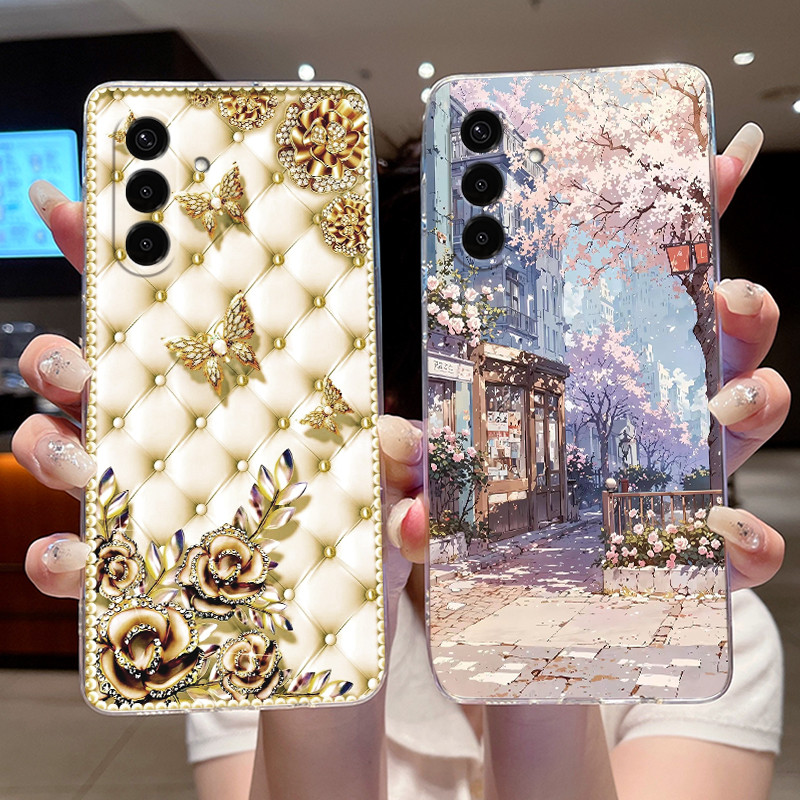 Ốp Điện Thoại Họa Tiết Đám Mây Nhiều Màu Sắc Cho Samsung Galaxy A27 5G Trong Suốt TPU Mềm Silicon Dà