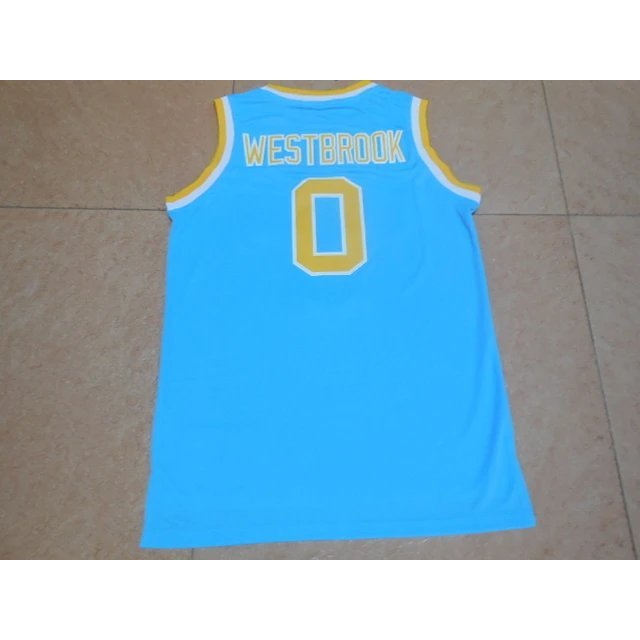 NCAA Thunder No. 0 Wes Brook Wafer Jersey Durant Jersey University Edition Lưới thêu Jersey