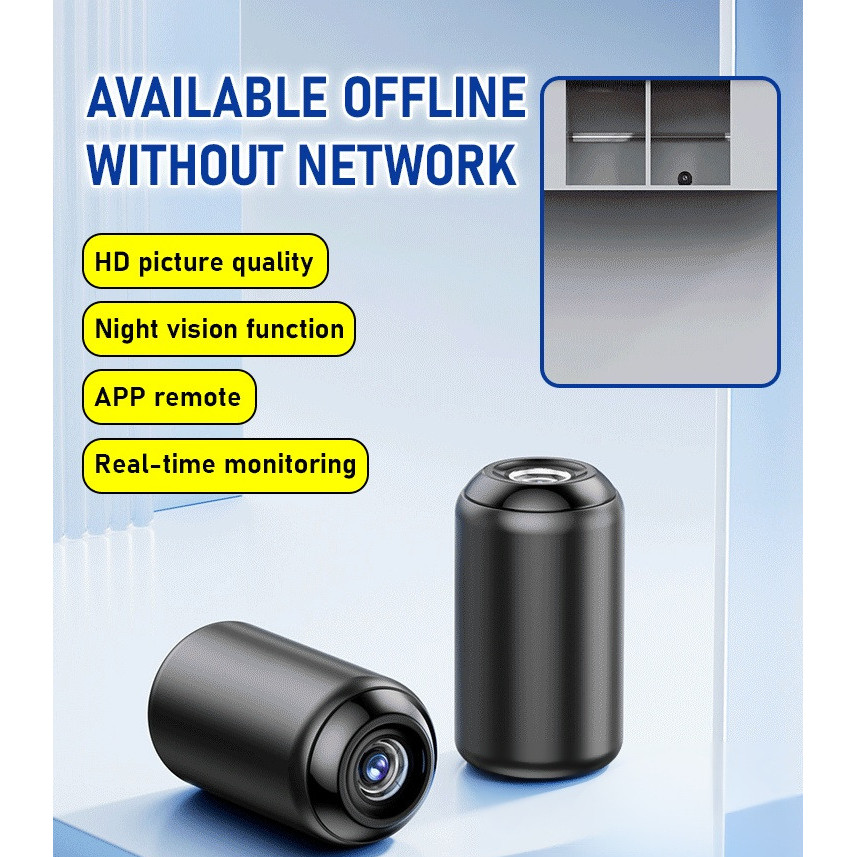 【Wireless Remote Monitoring】 Mini WiFi Camera Home Security / Indoor Camera / Pet Camera / Night Vis