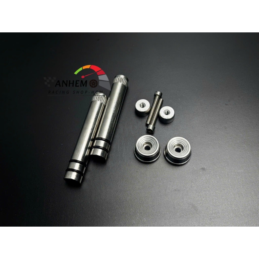 Cặp Cốt Đóng Ghi Đông Tay Lái Inox kèm Gù mẫu THÁI v2 Inox 304 gắn xe máy xe điện ( yêu cầu lỗ gidon