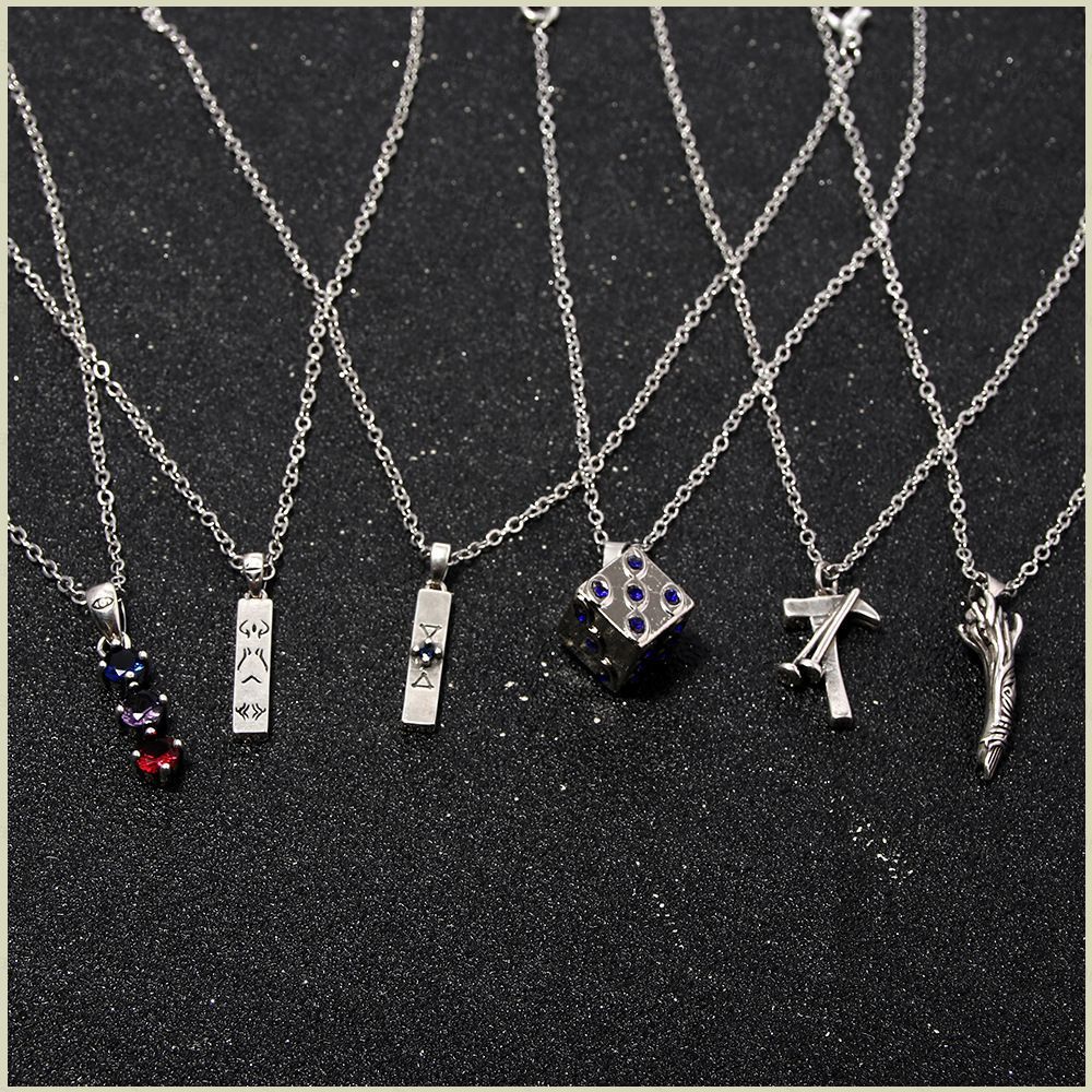 DC3 JUJUUTSU KAISEN Vòng Cổ Anime Mặt Dây Chuyền Cổ Dây Chuyền Cosplay Kugisaki Nobara Fushiguro Meg
