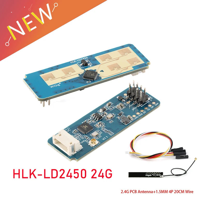HLK-LD2450 24G MM Wave Theo dõi chuyển động cơ thể con người Mô-đun cảm biến Radar quỹ đạo LD2450 Kh