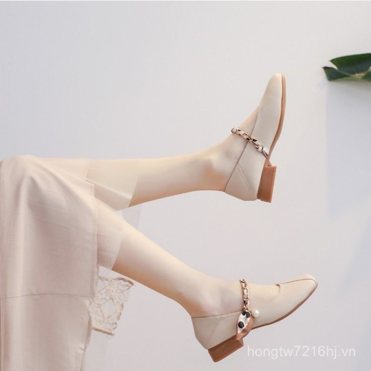 Mary women's flat evening shoes, new style, gentle and elegant for spring2026Elegant French-style su