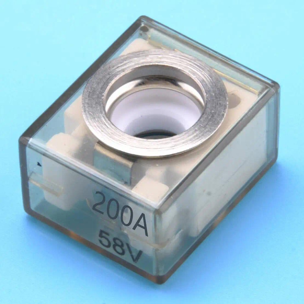 Cầu chì đầu cuối pin định mức hàng hải 200A chống nước Chỉ tối đa 58V