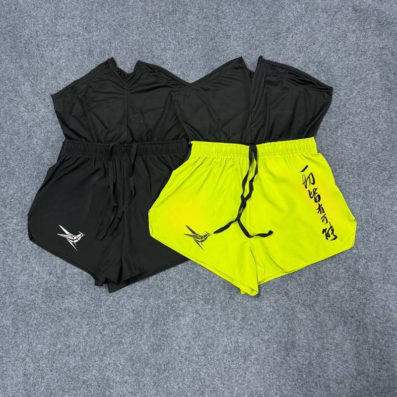 [New] Exercise Shorts Men's and Women's Professional Marathon Shorts with Lining Quick-Drying Breath