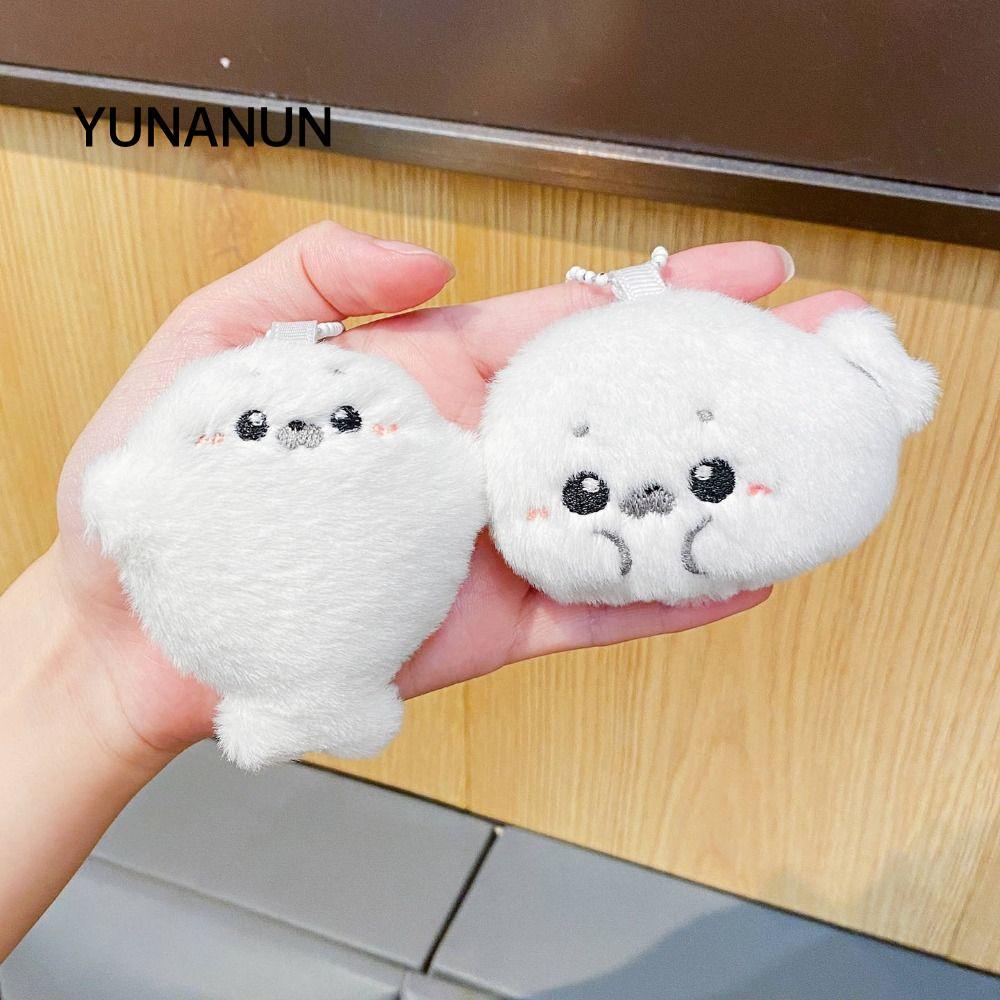 Móc khóa sang trọng YUNAUN Seal, Phong cách Kawaii Chất liệu mềm Ocean Animal Plushie, Fun Plushie C