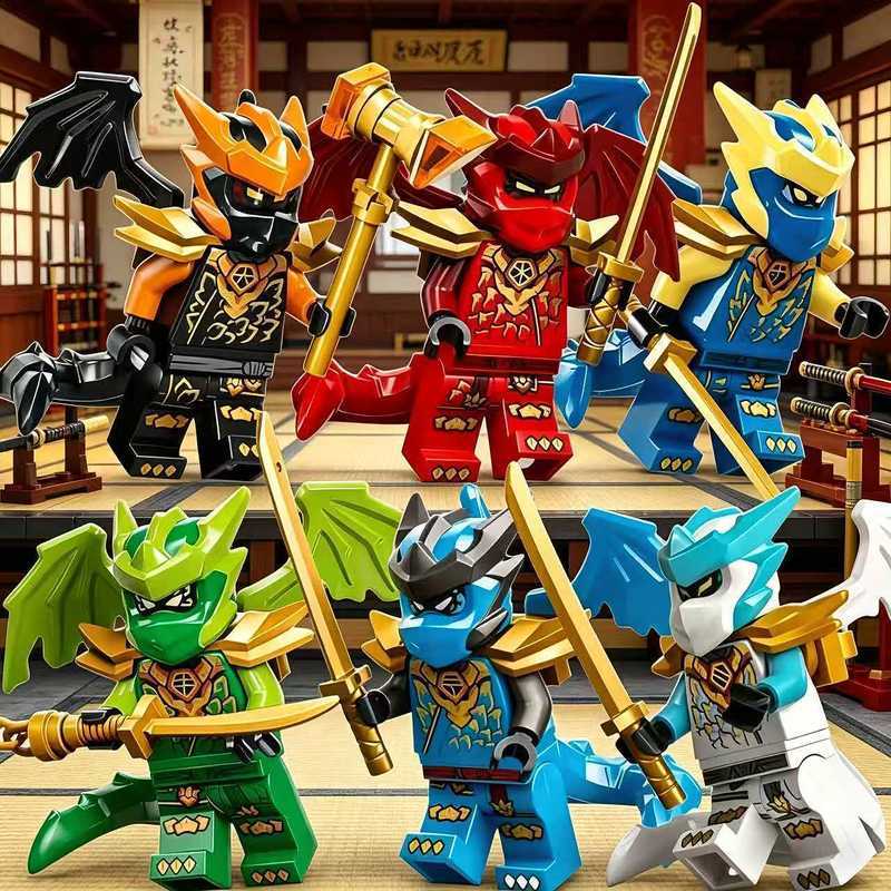 Ninjago Dragon Shape Ox Tail Knife Lloyd Building Block Toy 20th Season Protagonist 8bCJ